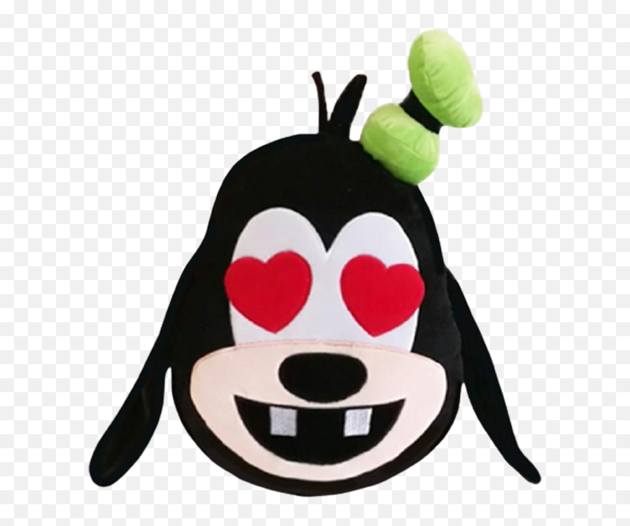 Goofy In Love Emoji Face Plush - Happy,Love Emoji