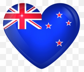 New Zealand Flag Heart Clipart - New Zealand Flag 2021 Emoji,Danish Flag Emoji