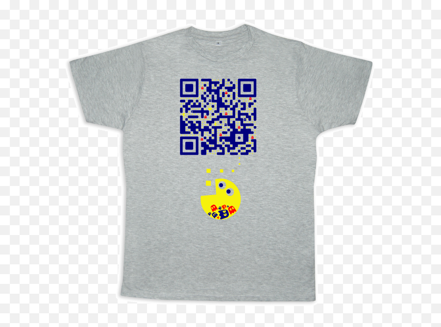 Qr Empire Smart T - Shirt For Social People Ulule Flashcode Emoji,How To Make Pacman Emoticon On Fb
