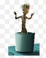 Androidghost I Am Groot Pixel Art Groot - Transparent Baby Groot Gif Emoji,Groot Emoji Facebook