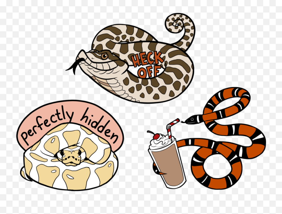 Heckin Cute Snakes Enamel Pins Sold - Serpent Emoji,Adorable Snake Emotion
