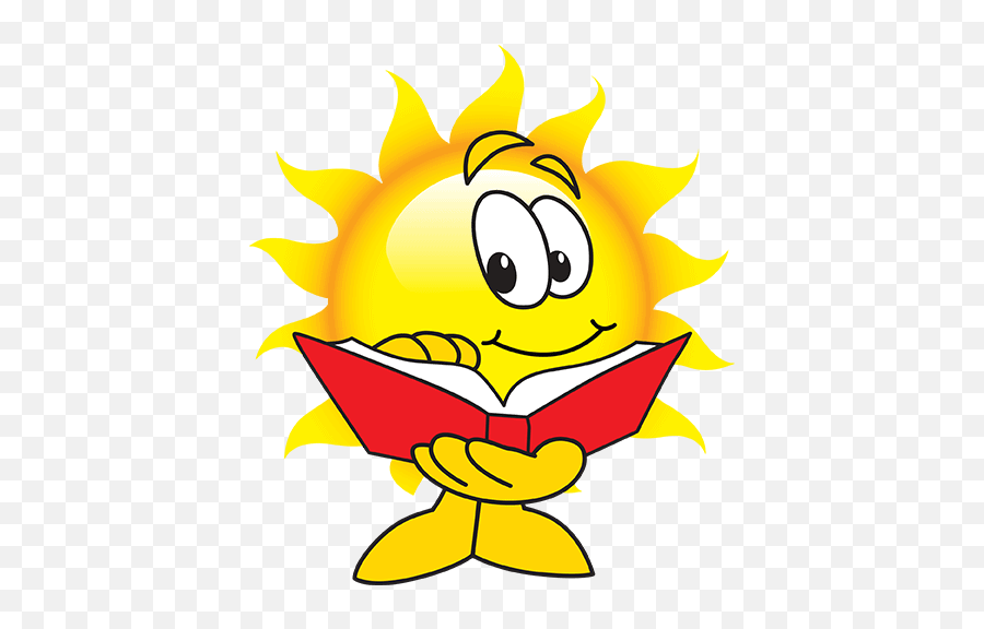 National Reading Month - Mascot Junction Sun With Mask Clipart Emoji,Reading Emoji Clipart Free