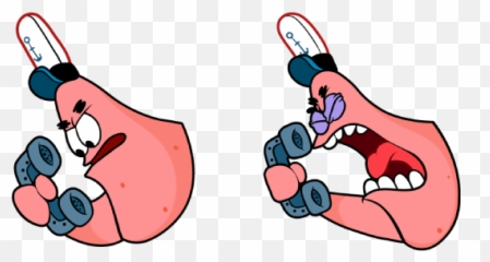 Patrick Meme Cursor - Language Emoji,Spongebbob Emojis With Text