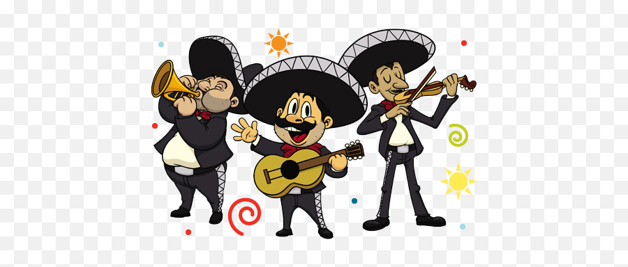 Mariachi Png - Cartoon Mariachi Band Emoji,Facebook Emoticon Mariachi