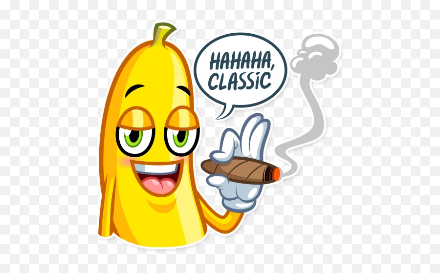 Telegram Sticker 18 From Collection Lovely Banana Emoji,Banana Emoticon