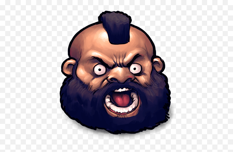 The Reversal On - Zangief Black Emoji,Tongue Peach Emoji