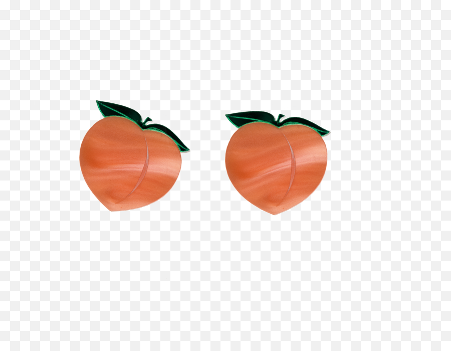 Peach Earrings - Carrot Emoji,New Emojis Peach