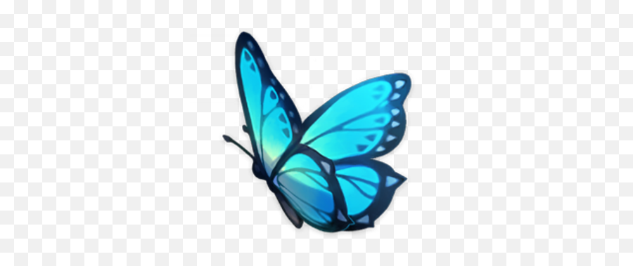Butterfly Wings Emoji,2 Blue Butterfly Emojis
