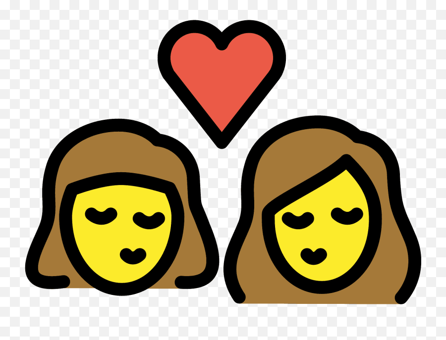 Two Women Kissing - Emoji,Kissing Emoji