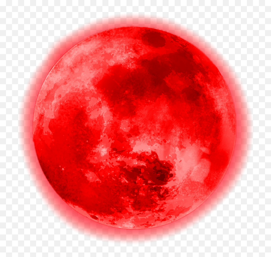 Download Hd Circle Red Moon Glowing Glowingmoon Cute Emoji,Glowing Emojis