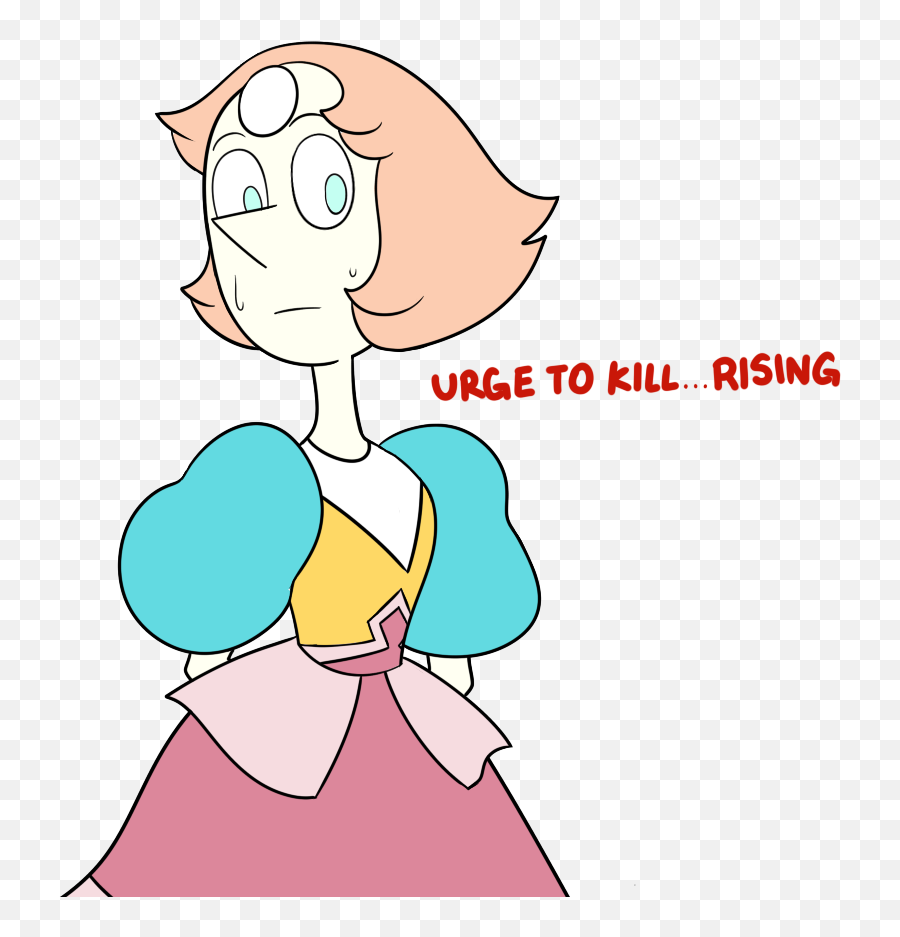 Past Pearl By Drawendo Steven Universe Know Your Meme Emoji,Cartoon Emotion Scared Lines