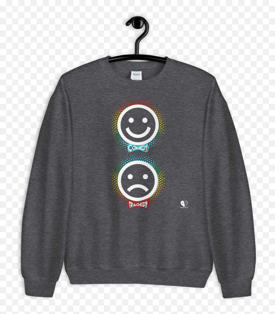 Comedy U0026 Tragedy Emoji Unisex Crewneck Sweatshirt,Retro Emojis