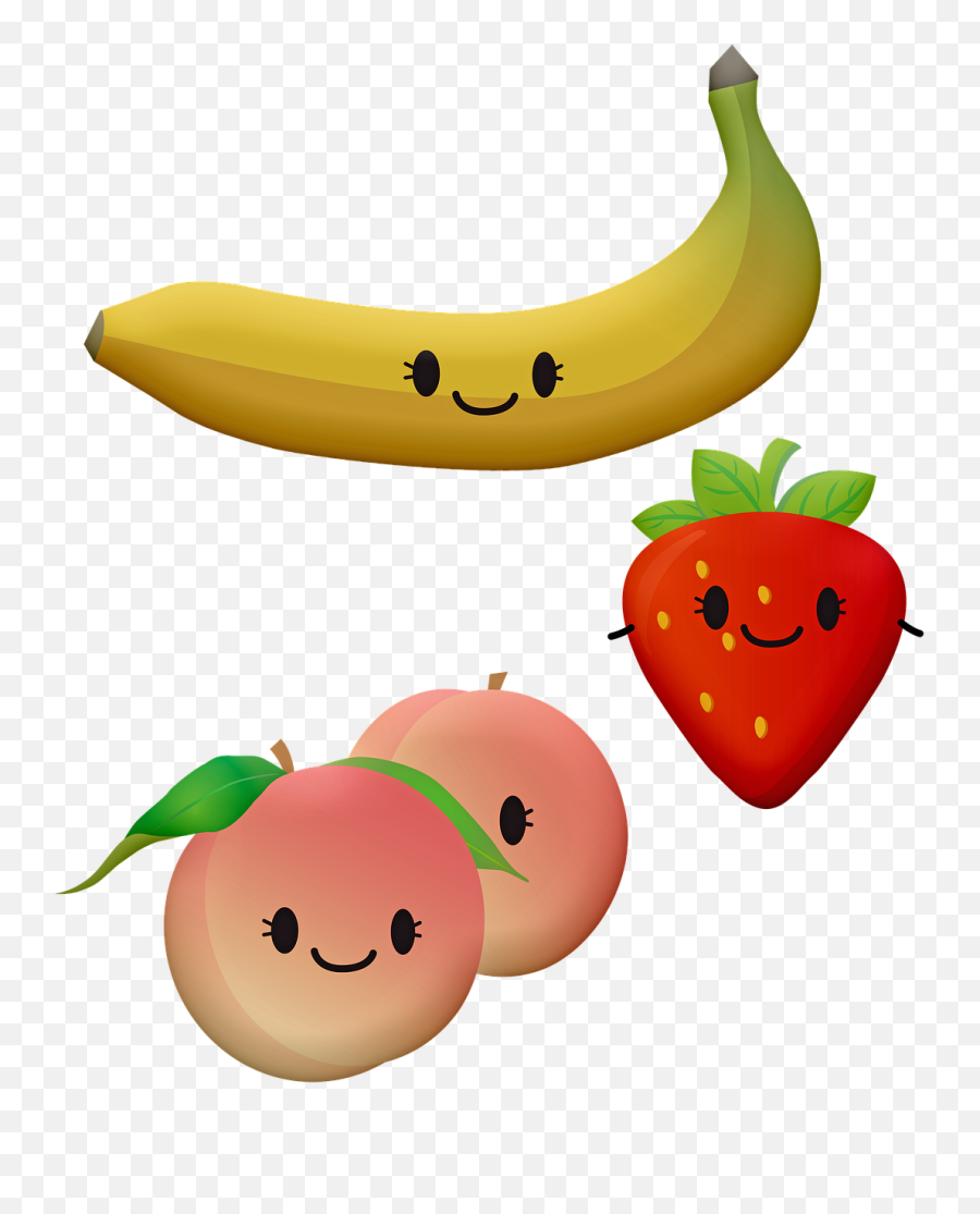 Kawaii Foods Faces - Free Image On Pixabay Emoji,Fruity Emojis