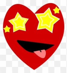 Heart Emoji - Starry Eye Clipart,Starry Eyes Emoji