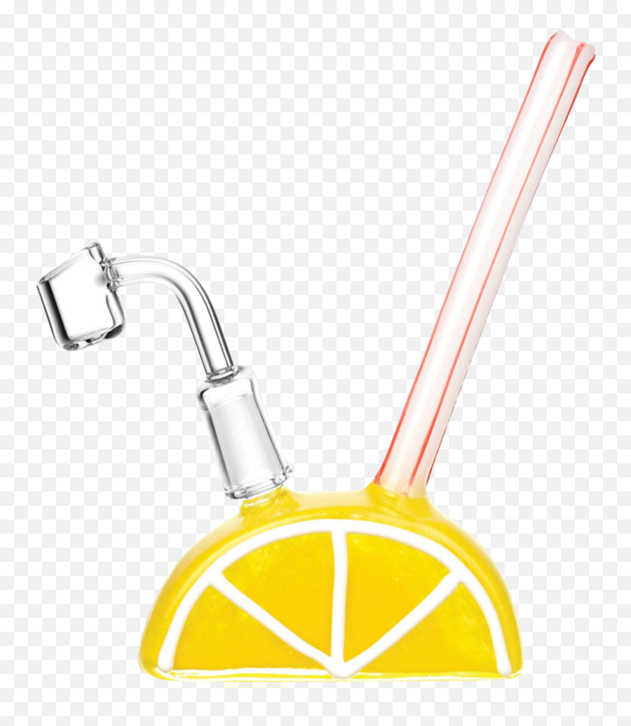 Lemon Slice Citrus Dab Rig - Vertical Emoji,Lemon Tears Emoji
