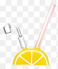 Lemon Slice Citrus Dab Rig - Vertical Emoji,Lemon Tears Emoji