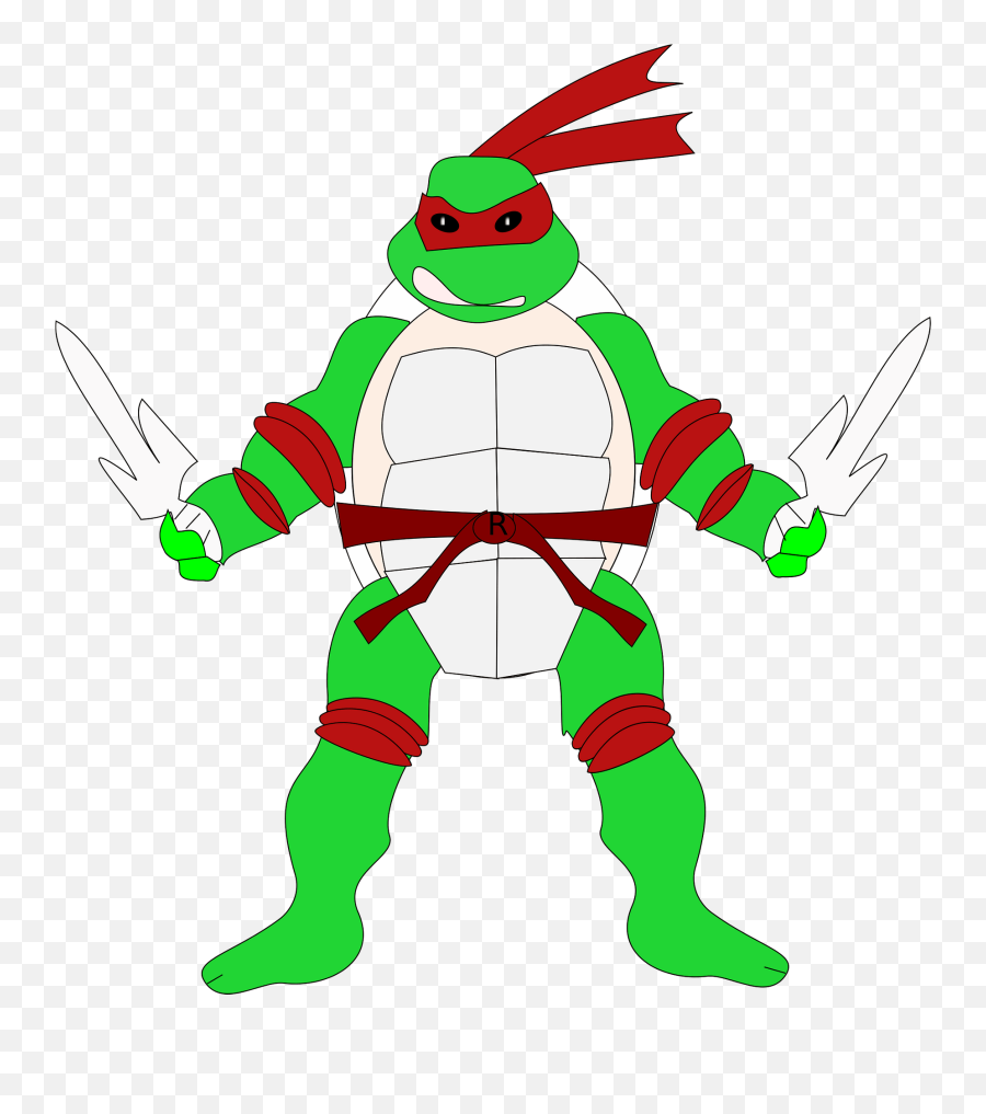 Mutant Ninja Turtle - Rafael Clipart Free Download Fictional Character Emoji,Ninja Emoji Png