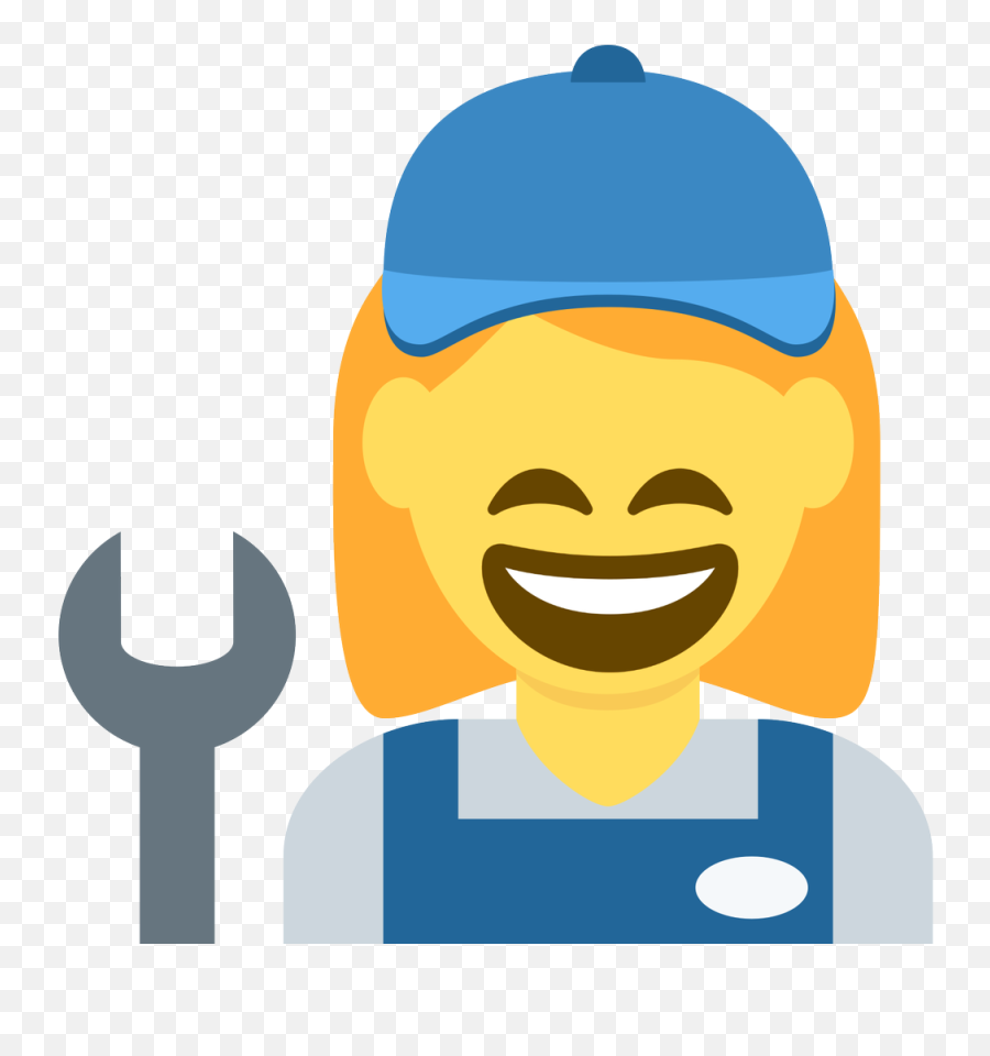 Emoji Face Mashup Bot On Twitter U200d Woman Mechanic - Happy,Sec Emojis