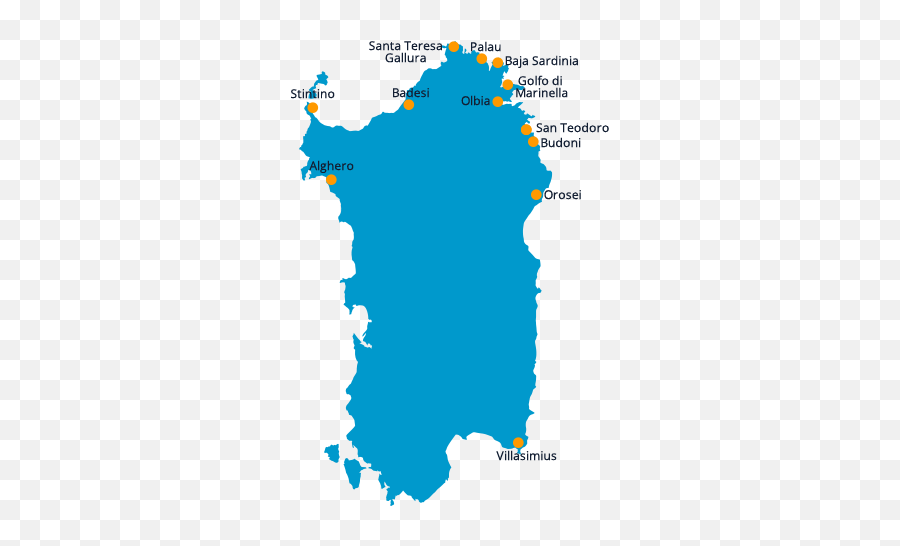 Holidays In Northern Sardinia Hotel Residences And Villas - Sardegna Silhouette Emoji,Emotions Beach Resort Map