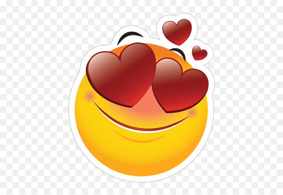 Cute In Love Emoji Sticker - Sticker In Love,Love Emoji