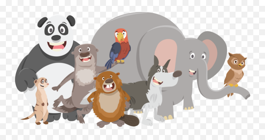 Animals - Happy Emoji,Free Cartoon Animals Expressing Emotions