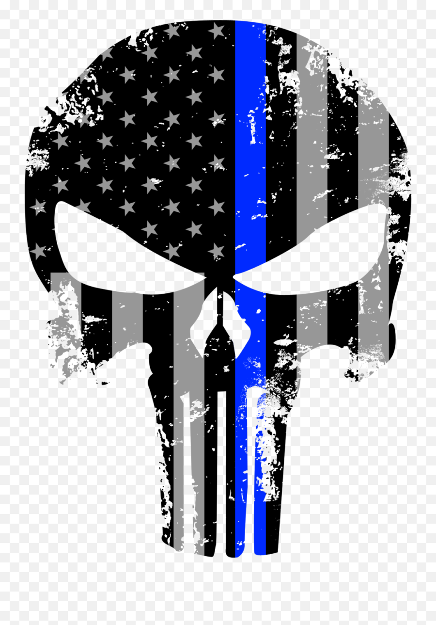 Wood Flag Punisher Skull - Thin Blue Line Punisher Skull Emoji,Emoji Wars American Flag