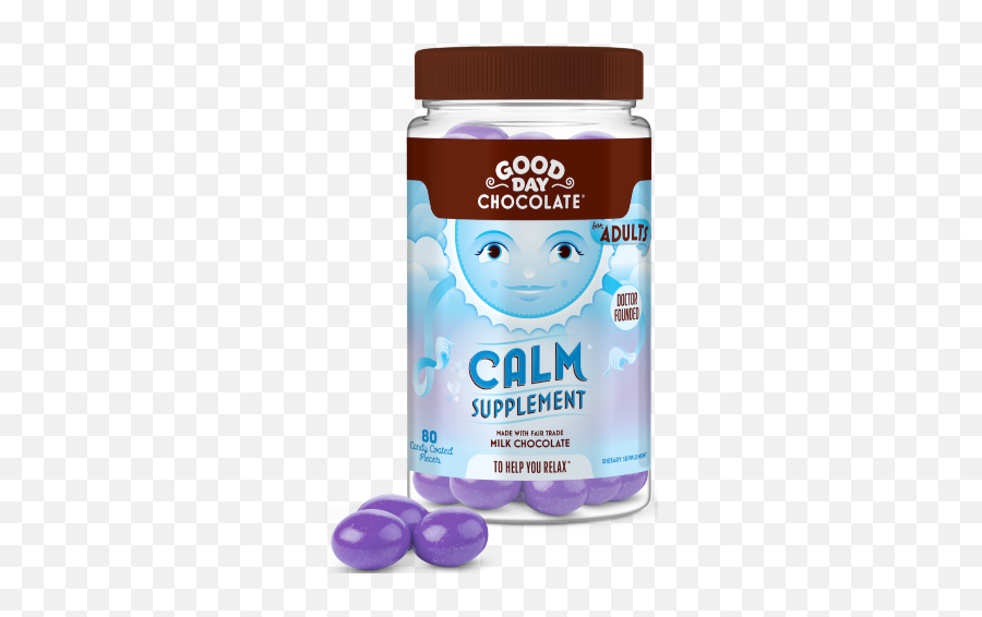 Calm Milk Chocolate Supplement - Good Day Chocolate Good Day Chocolate Calm Emoji,Love Your Emotions--but Don't Trade Them