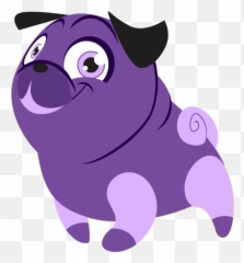 Toy Dogpugpurple - Purple Dog Cartoon Png Clipart Full Purple Dog Clipart Emoji,Emoji Dog Toy