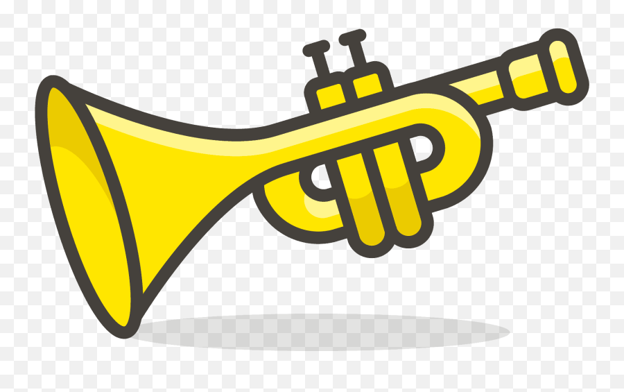 Trumpet Emoji Clipart Free Download Transparent Png - Trompete Clipart,French Horn Emoji