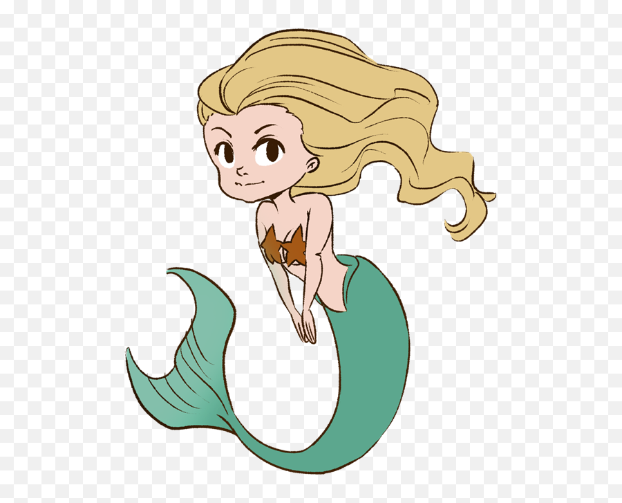 Free Mermaid Clipart Free Images 2 2 - Clipartix Mermaid Cartoon Empty Background Emoji,Mermaid Emoji