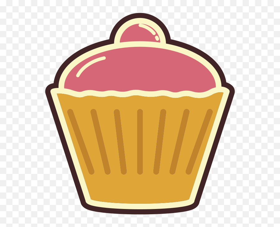 Cupcake Clipart Free Svg File - Png Emoji,How To Make Emoji Cupcakes