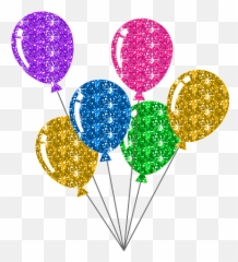 Globos Gif Para Cumpleaños U Otra Celebración - 60 Gif Globos Con Glitter Png Emoji,Fiesta De Cumplea?os De Emojis