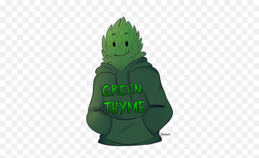 Greenthyme On Twitter This Is The New Greenthyme The Oc - Language Emoji,Thinking Emoji Twitch