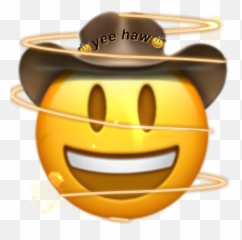 Cowboyemoji Currentmood Fightme Sticker - Emoji Cowboy,Fight Me Emoticon'