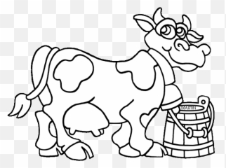 White Cow Coloring Pages Dairy Cows - Cow Milk Clipart Png Emoji,Longhorn Cattle Emoji Sign