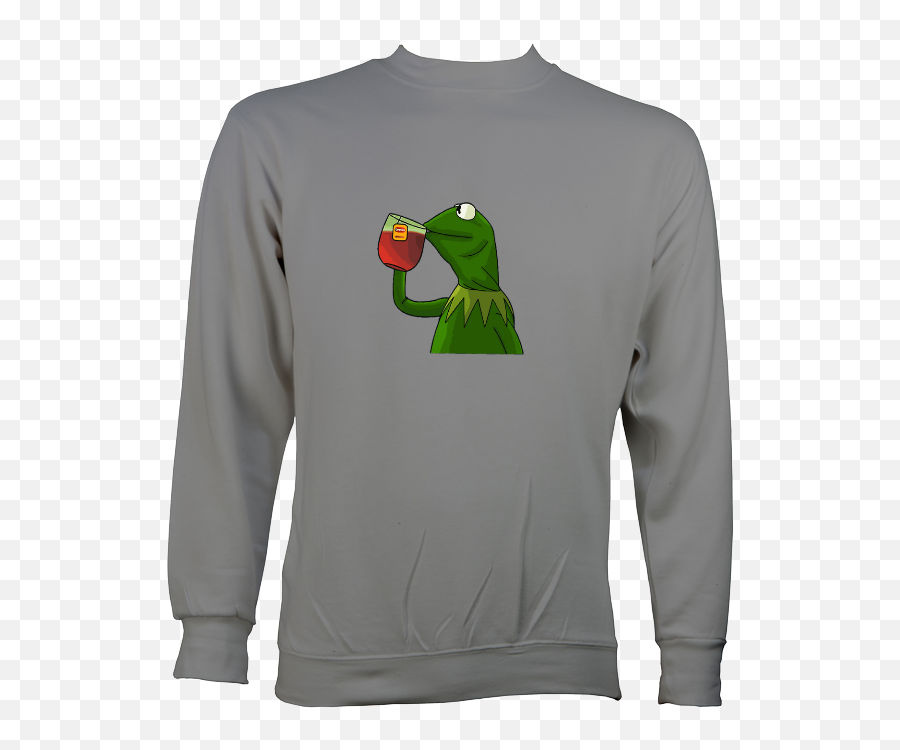 Download Kermit Tea Png - Long Sleeve Emoji,Frog Sipping Tea Emoji