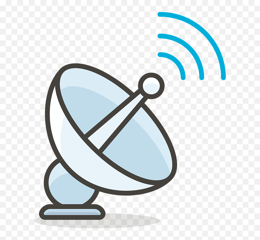 Satellite Antenna Emoji Clipart - Parabolic Antenna,Radar Emoji