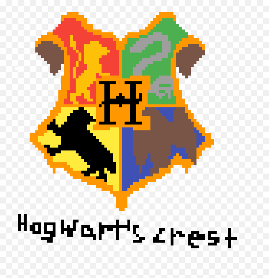 Hogwarts Crest - Pixel Art Harry Potter Hogwarts Emoji,Hufflepuff 
