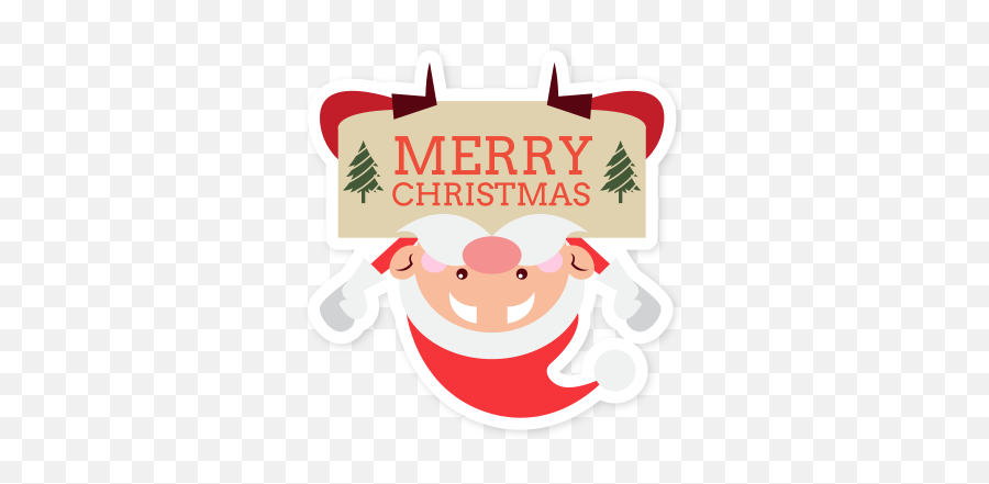 Emoji Noel Christmas By Kien Hoang - Vermelho Tag Redonda Png,Merry Christmas Emoji Png