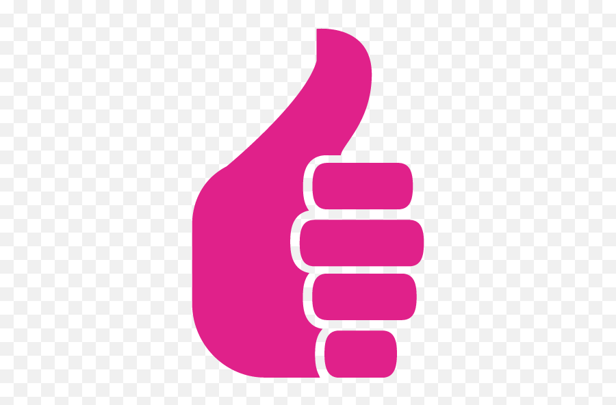 Barbie Pink Thumbs Up 3 Icon - Thumbs Up Pink Transparent Emoji,Thums Up Emoticons