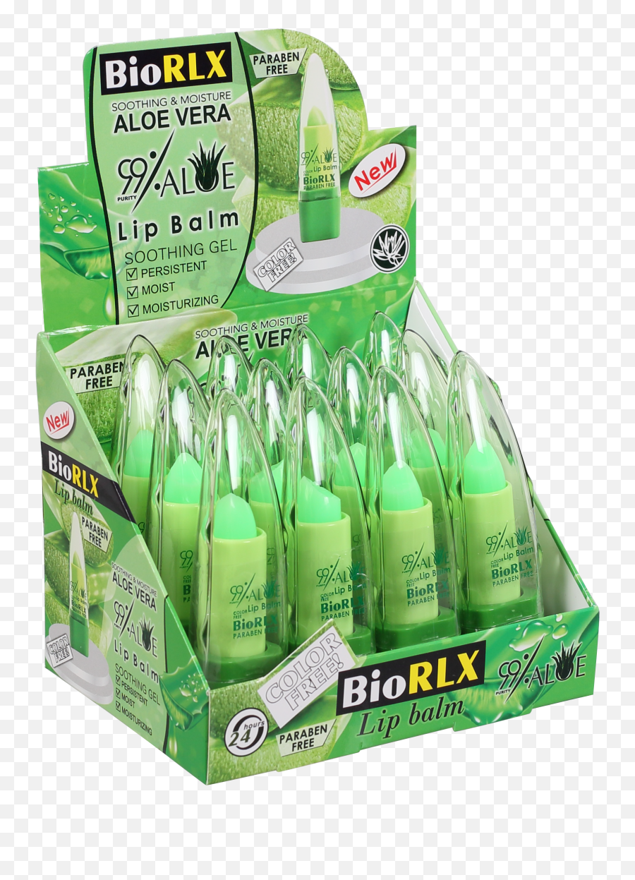 Biorlx Aloe Vera Lip Balm Color Emoji,Lip Balm Emoji Containers