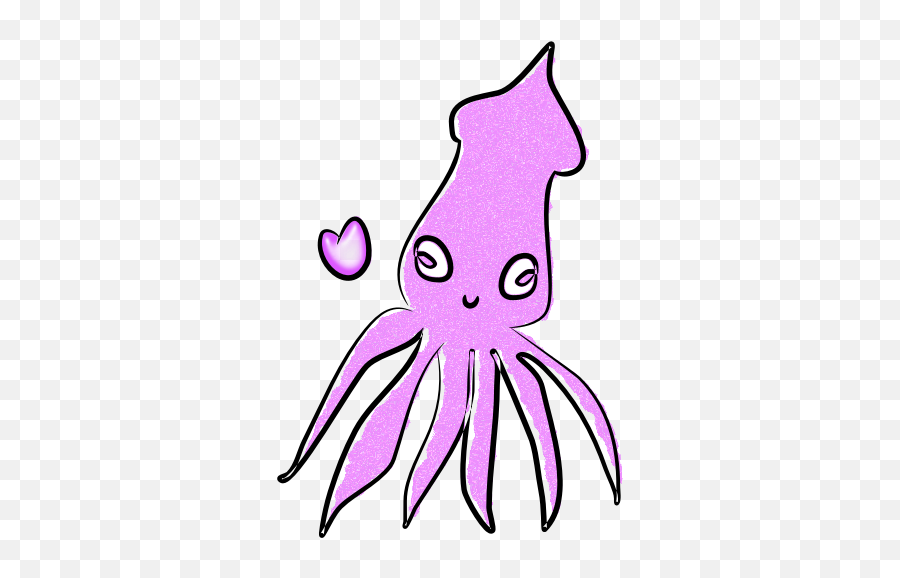 Squid - Cartoon Squid Png Emoji,Squid Face Emoticon