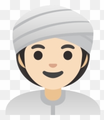 U200d Woman With Turban And Light Skin Tone - Light Skin Women Turban Emoji,Woman Emoticon