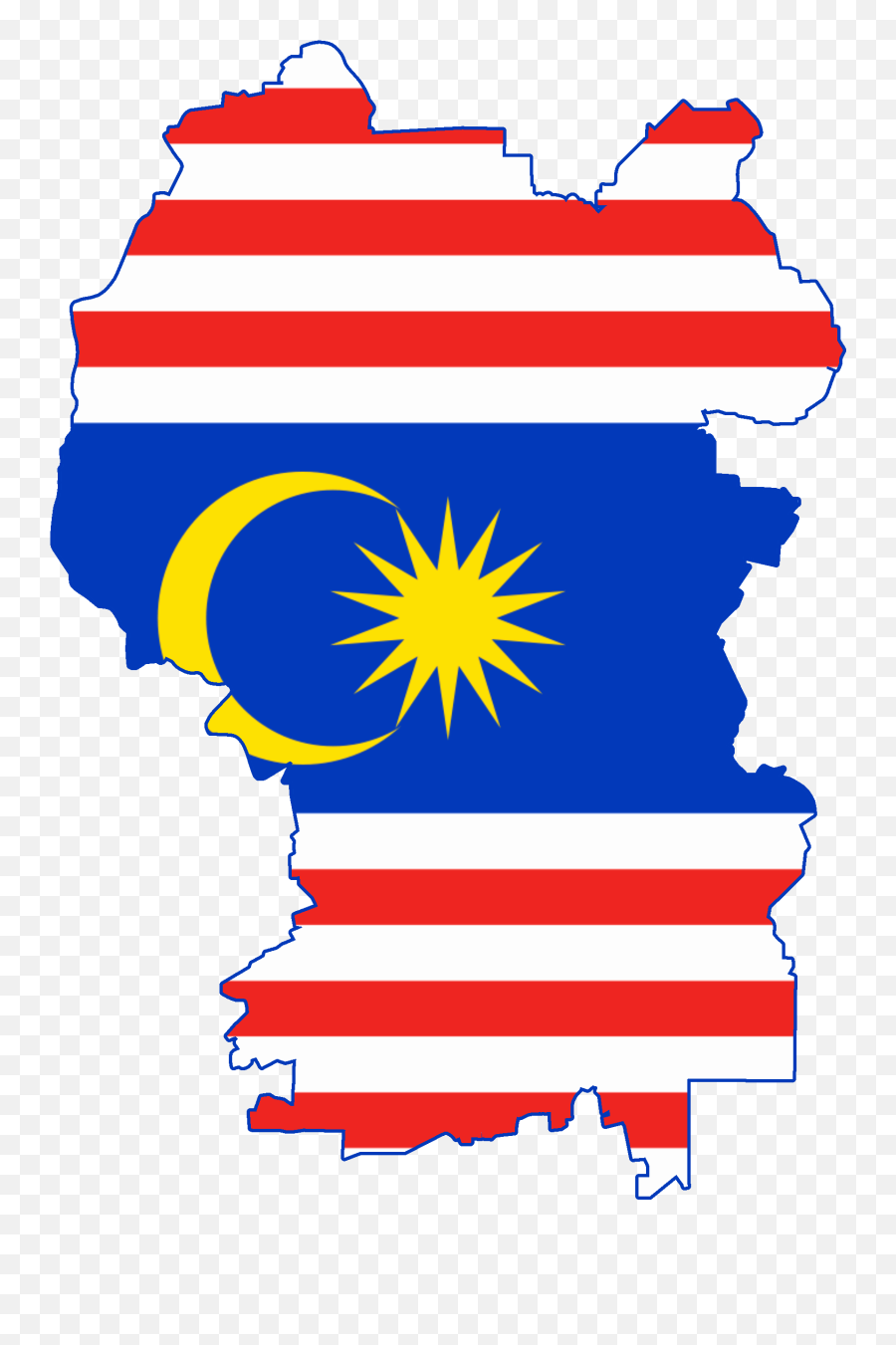 Kuala Lumpur Flag Emoji Clipart - Transparent Malaysia Flag Map,Union States Flag Emoji