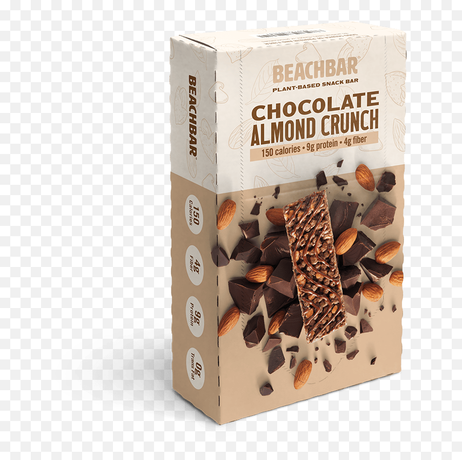 Beachbar Plant - Based Chocolate Almond Crunch Single Box Emoji,Facebook Emoticons Almond