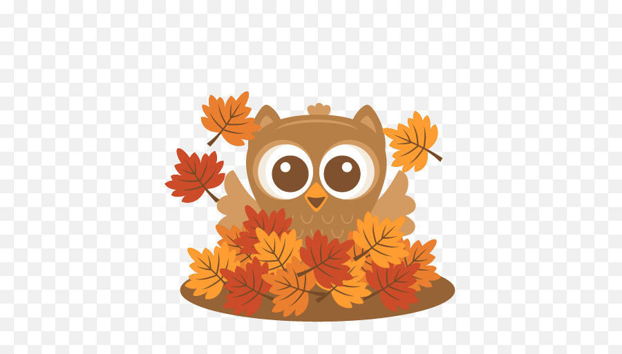 Fall Owl Clip Art - Clip Art Library Emoji,Sweet Leaf Emoji