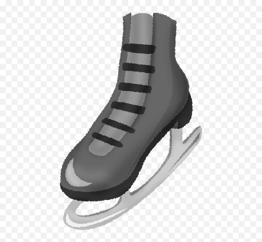 Patines De Hielo Artístico Negros Gráficos De Clipart Emoji,Pantunflas De Emoji