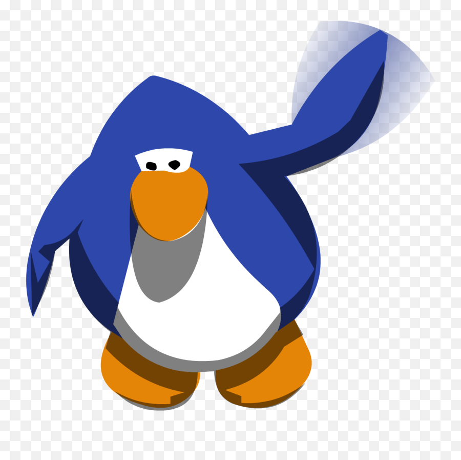 Club Penguin Penguin Waving Clipart - Full Size Clipart Club Penguin Png Emoji,Yoshi Emoticon