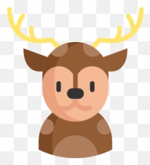 Deer - Free Animals Icons Emoji,Brown Family Emoji