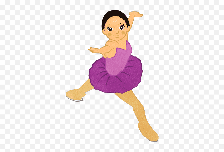 Figure Skate Girls In Cute Outfit Camel Pose - Cute2u A Emoji,Figure Skate Emoji